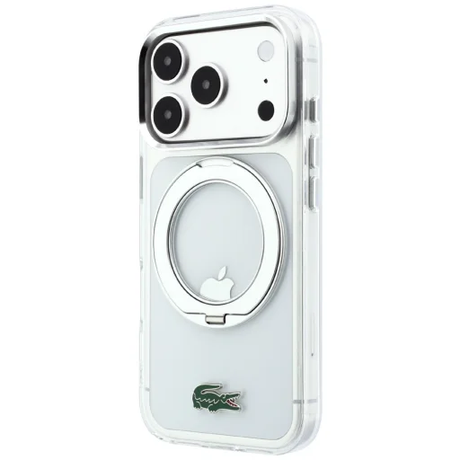 Apple iPhone 18 Pro / 17 Pro priehľadný tvrdý zadný kryt Lacoste IML Glossy Finish with Ring Stand MagSafe - 2