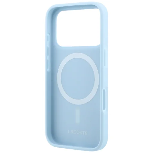 Apple iPhone 18 Pro Max / 17 Pro Max kék Lacoste Petit Pique Lacquer Logo MagSafe kemény hátlap tok - 7