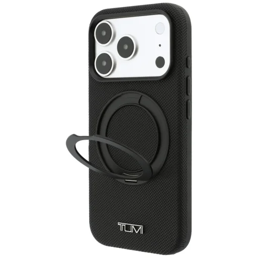 Apple iPhone 18 Pro / 17 Pro čierny Tumi Ballistic MagSafe pevný zadný kryt s prstencovým stojanom - 2