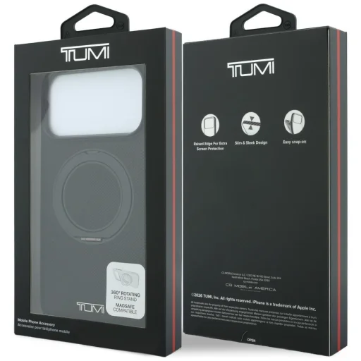 iPhone 18 Pro Max / 17 Pro Max fekete Tumi Ballistic Ring Stand MagSafe tok - 7