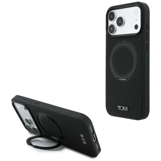 iPhone 18 Pro Max / 17 Pro Max čierne puzdro Tumi Ballistic Ring Stand MagSafe - 1