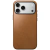 iPhone 18 Pro Max / 17 Pro Max cserbarna Nomad Modern Leather Case prémium valódi bőr tok thumbnail