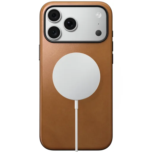 iPhone 18 Pro Max / 17 Pro Max trieslovohnedé prémiové puzdro z pravej kože Nomad Modern Leather Case - 3