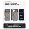 iPhone 18 Pro Max / 17 Pro Max matt fekete-narancssárga Spigen Ultra Hybrid MagSafe védőtok thumbnail