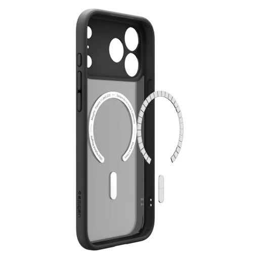 iPhone 18 Pro Max / 17 Pro Max matt fekete-narancssárga Spigen Ultra Hybrid MagSafe védőtok - 11