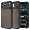 iPhone 18 Pro Max / 17 Pro Max matné čierno-oranžové ochranné puzdro Spigen Ultra Hybrid MagSafe thumbnail