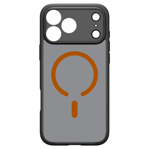 iPhone 18 Pro Max / 17 Pro Max matné čierno-oranžové ochranné puzdro Spigen Ultra Hybrid MagSafe - 4