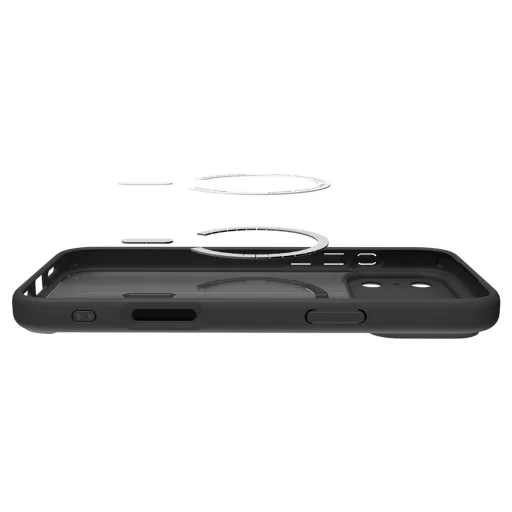 iPhone 18 Pro Max / 17 Pro Max matné čierno-oranžové ochranné puzdro Spigen Ultra Hybrid MagSafe - 7