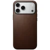 iPhone 18 Pro Max / 17 Pro Max barna Nomad Modern Leather Case bőr védőtok thumbnail