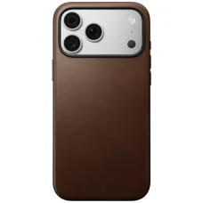 iPhone 18 Pro Max / 17 Pro Max hnedé kožené ochranné puzdro Nomad Modern Leather Case