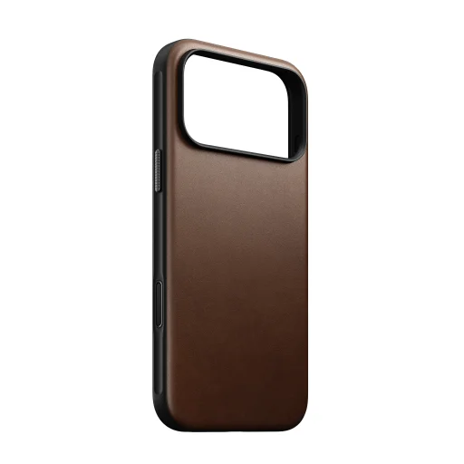 iPhone 18 Pro Max / 17 Pro Max hnedé kožené ochranné puzdro Nomad Modern Leather Case - 9