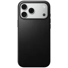 iPhone 18 Pro Max / 17 Pro Max čierne kožené ochranné puzdro Nomad Modern Leather Case