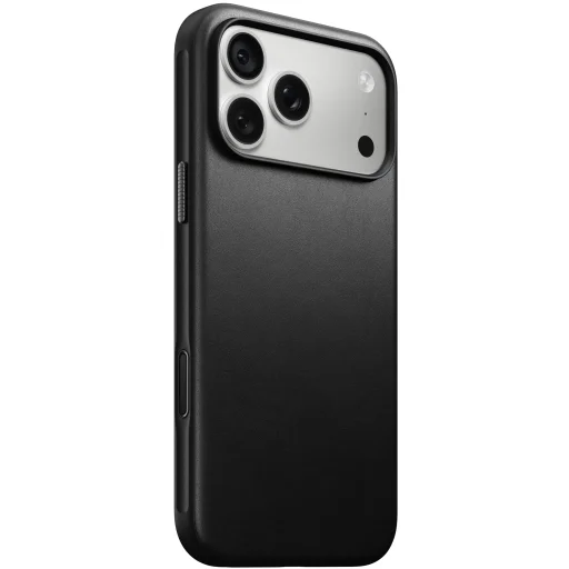 iPhone 18 Pro Max / 17 Pro Max fekete Nomad Modern Leather Case bőr védőtok - 2