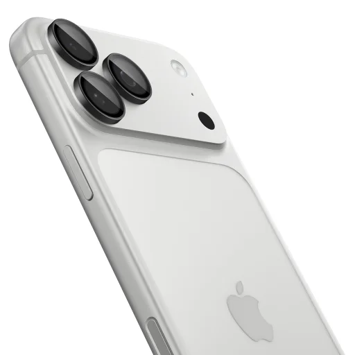 iPhone 18 Pro Max / 18 Pro sötétszürke Spigen Glass tR EZ Fit Optik Pro kamera lencsevédő edzett üveg (2 db) - 3