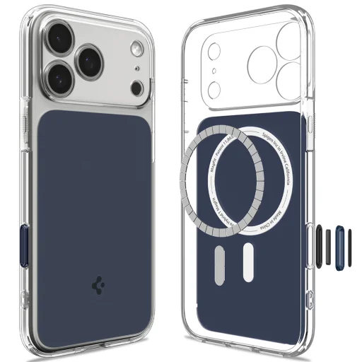 Apple iPhone 18 Pro / iPhone 17 Pro matt kék Spigen Ultra Hybrid T MagSafe tok - 2
