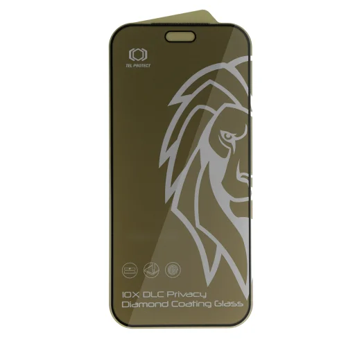 iPhone 18 Pro Max Tel Protect 10X Privacy DLC Diamond Coating betekintésgátló edzett üveg - 3
