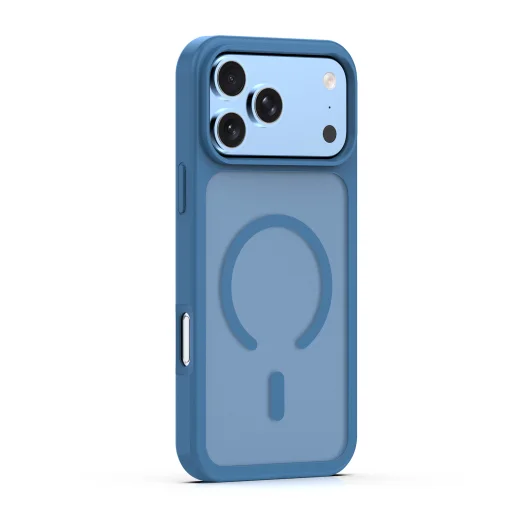 iPhone 17 Pro Max / 18 Pro Max sötétkék TFO Mag Matt MagSafe tok - 4