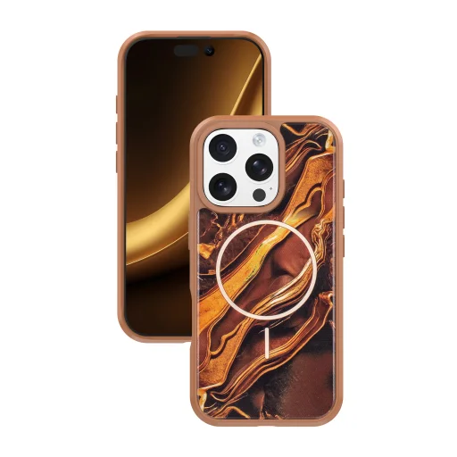  Apple iPhone 16 Pro Max barna TFO Golden Autumn MagSafe hátlaptok - 1