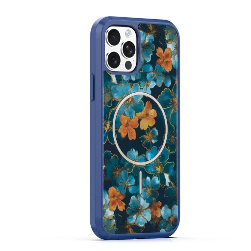 iPhone 12 / 12 Pro tmavomodré puzdro TFO Golden Autumn MagSafe - 2