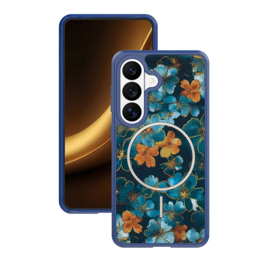 Samsung Galaxy S25 tmavomodrý kryt TFO Golden Autumn MagSafe - 1
