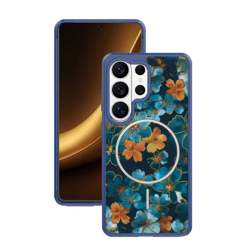 Samsung Galaxy S25 Ultra tmavomodrý TFO Golden Autumn MagSafe zadný kryt - 1