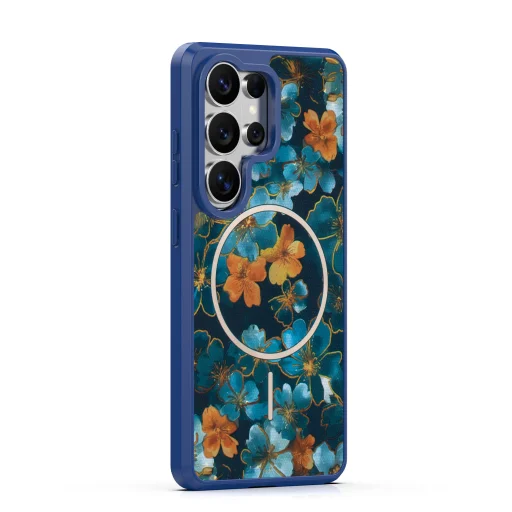 Samsung Galaxy S25 Ultra tmavomodrý TFO Golden Autumn MagSafe zadný kryt - 2