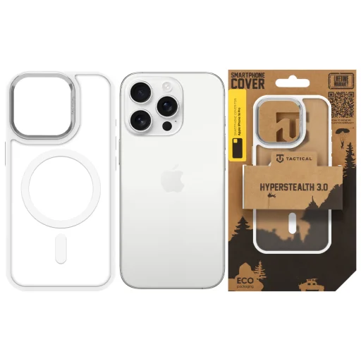 Tactical MagForce Hyperstealth 3.0 ochranný kryt pre Apple iPhone 16 Pro, snehobiela - 6
