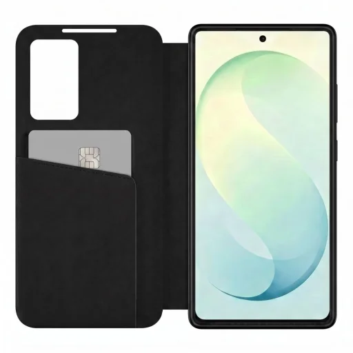 Tech-Protect Smart Wallet Samsung Galaxy S26 FE flipové puzdro, matné čierne - 2