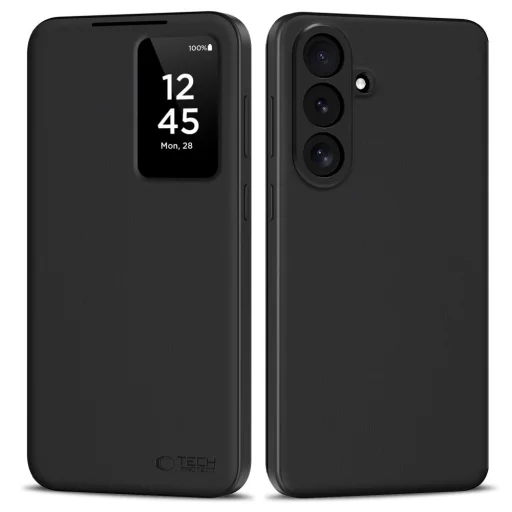 Tech-Protect Smart Wallet Samsung Galaxy S26 FE flipové puzdro, matné čierne - 1