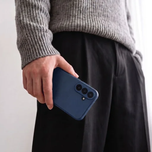 Samsung Galaxy S26 FE tmavomodré knižkové puzdro Tech-Protect Smart Wallet - 4