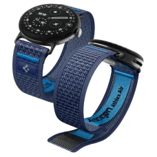 Spigen Athlex Air szövet óraszíj Google Pixel Watch 5 / Watch 4 / Watch 3 45 mm okosórához - sötétkék