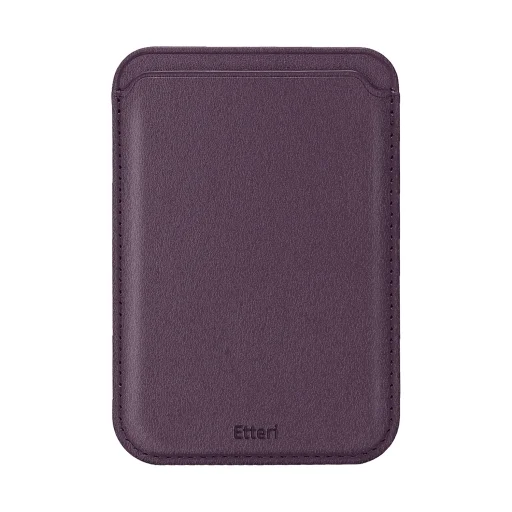 Etteri univerzálny MagSafe držiak na karty s RFID ochranou, tmavobordový - 1