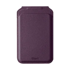 Etteri Trio Mag MagSafe držiak na karty a stojan, tmavočerešňový