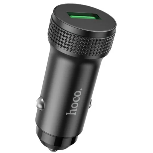 Hoco Z49A autonabíjačka, 18W, 3A, 1x USB-A, čierna - 1