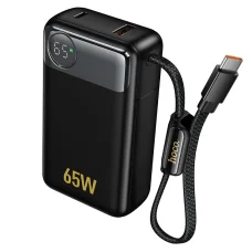 Powerbanka Hoco Q53, 12000 mAh, 65W, rýchle nabíjanie QC a PD, čierna