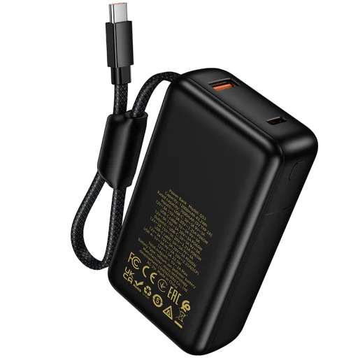 Powerbanka Hoco Q53, 12000 mAh, 65W, rýchle nabíjanie QC a PD, čierna - 5