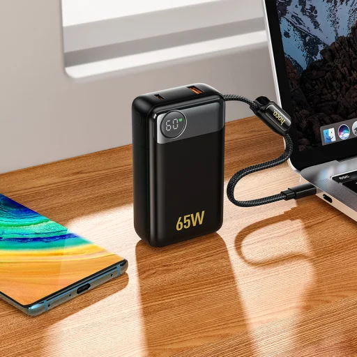 Powerbanka Hoco Q53, 12000 mAh, 65W, rýchle nabíjanie QC a PD, čierna - 6