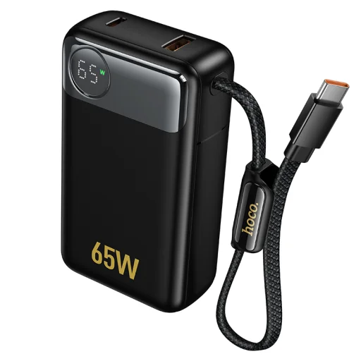 Powerbanka Hoco Q53, 12000 mAh, 65W, rýchle nabíjanie QC a PD, čierna - 1