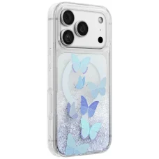 Modré magnetické nabíjacie puzdro UNIQ Coehl Aria pre iPhone 18 Pro / 17 Pro