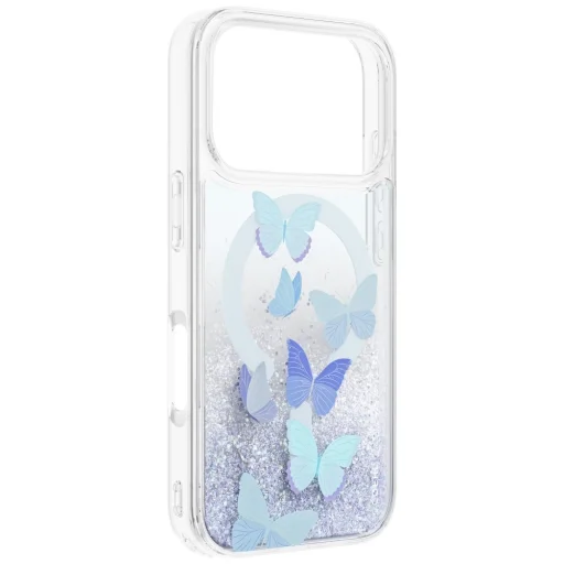 Modré magnetické nabíjacie puzdro UNIQ Coehl Aria pre iPhone 18 Pro / 17 Pro - 3
