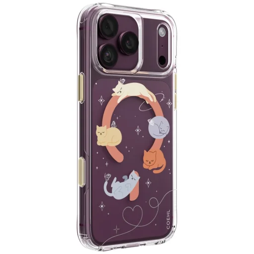 Apple iPhone 18 Pro Max / 17 Pro Max ružový UNIQ Coehl Elysie magnetický zadný kryt (Whiskered Dreams) - 2