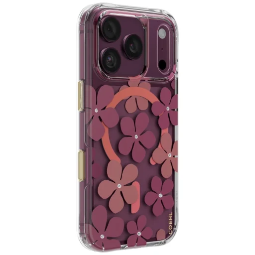Apple iPhone 18 Pro / 17 Pro bordový UNIQ Coehl Mila magnetický zadný kryt - 2