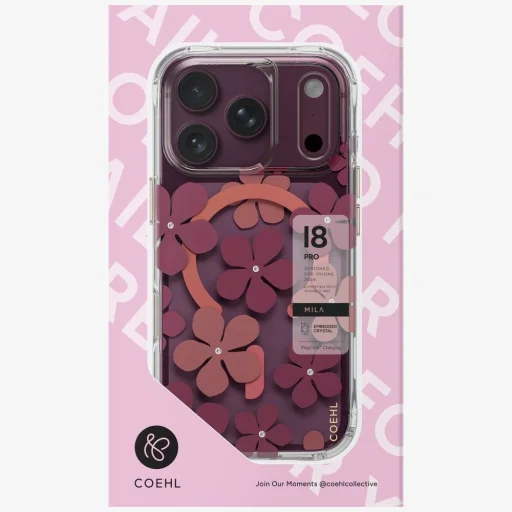 Apple iPhone 18 Pro / 17 Pro bordový UNIQ Coehl Mila magnetický zadný kryt - 5