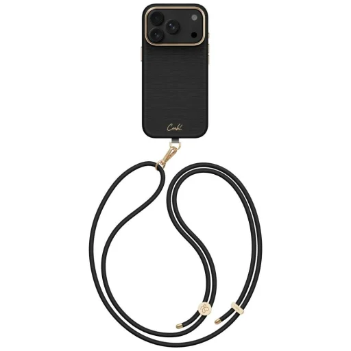 iPhone 18 Pro / 17 Pro čierne magnetické ochranné puzdro UNIQ Coehl Mirelle - 1