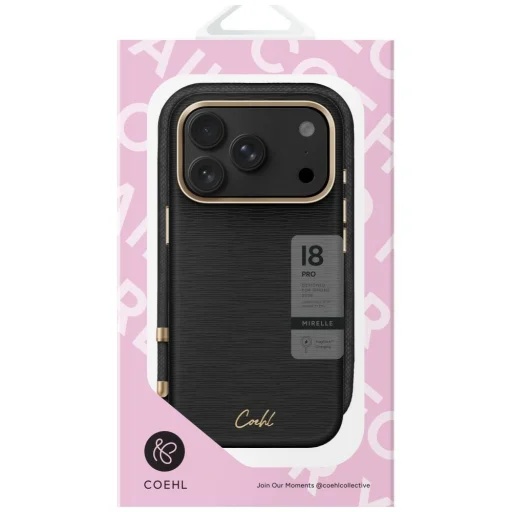iPhone 18 Pro / 17 Pro čierne magnetické ochranné puzdro UNIQ Coehl Mirelle - 5