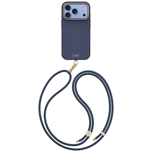 Apple iPhone 18 Pro / 17 Pro modrý UNIQ Coehl Mirelle zadný kryt pre magnetické nabíjanie - 1