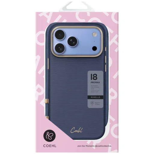 iPhone 18 Pro Max / 17 Pro Max modrý magnetický zadný kryt UNIQ Coehl Mirelle - 5