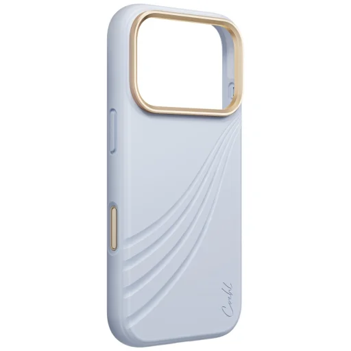 Apple iPhone 18 Pro / 17 Pro modrý UNIQ Coehl Serina Magnetic Charging zadný kryt - 3