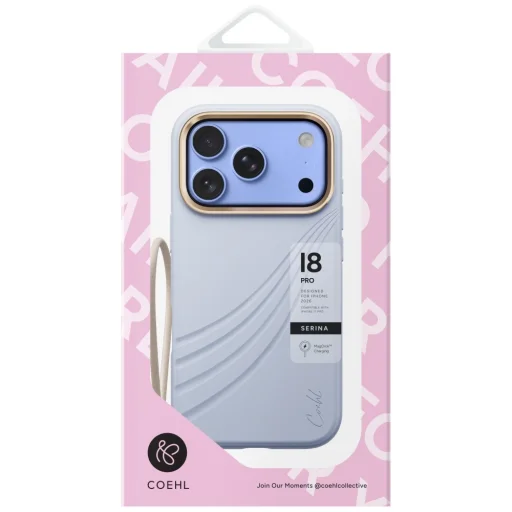 Apple iPhone 18 Pro / 17 Pro modrý UNIQ Coehl Serina Magnetic Charging zadný kryt - 4