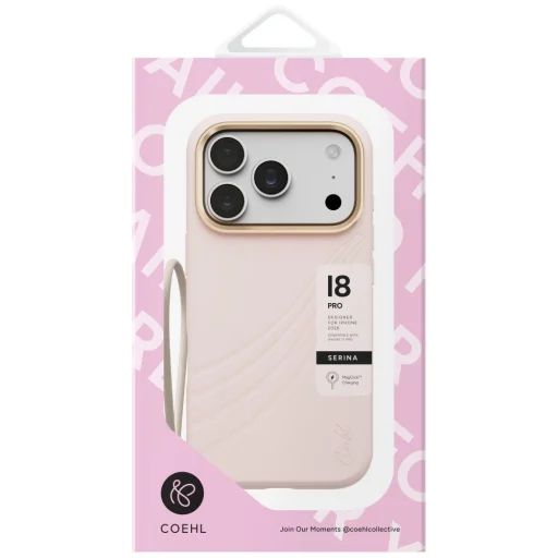 Apple iPhone 18 Pro / 17 Pro rózsaszín UNIQ Coehl Serina mágneses tok - 4